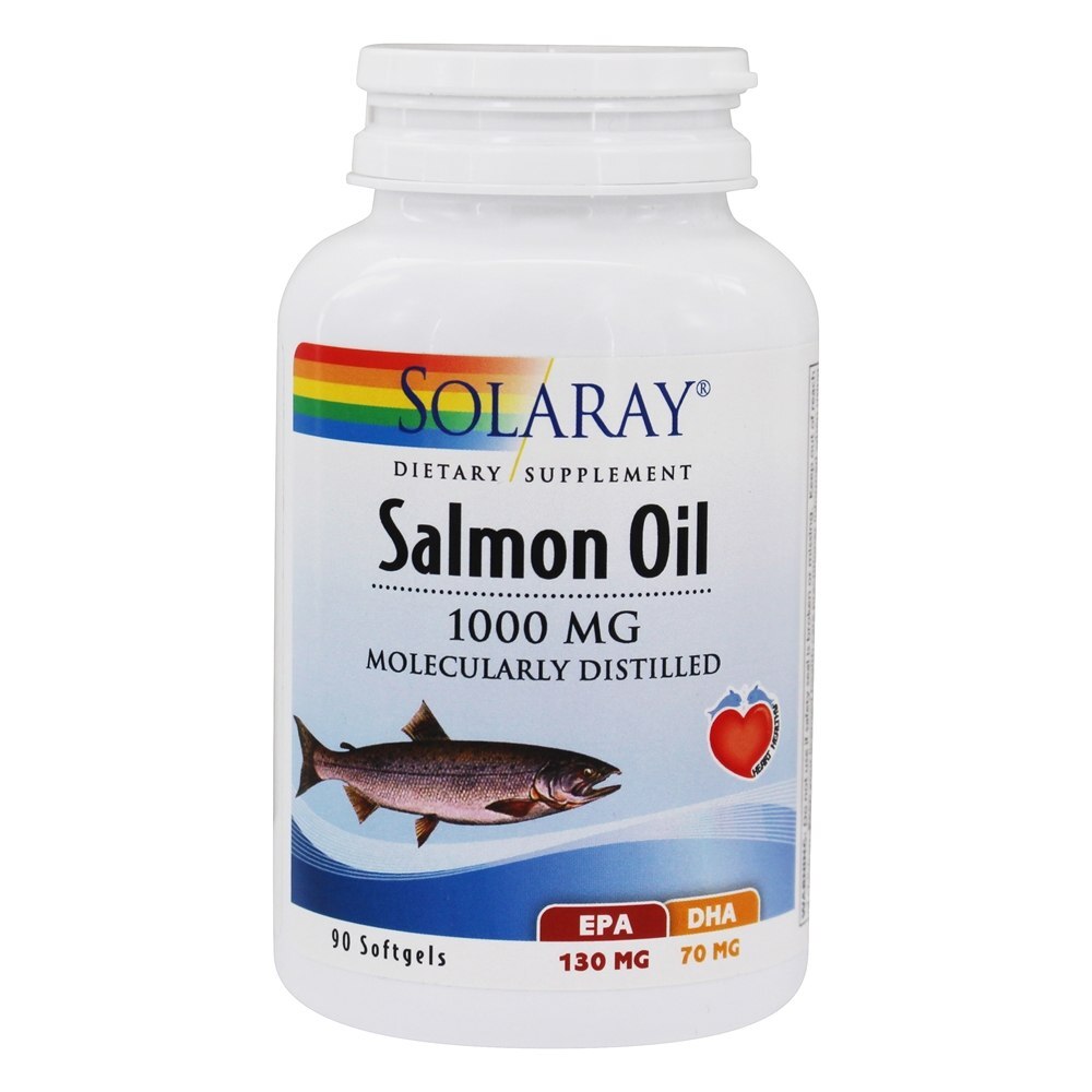 Óleo de Salmão 1000 mg. - 90 Softgels Solaray