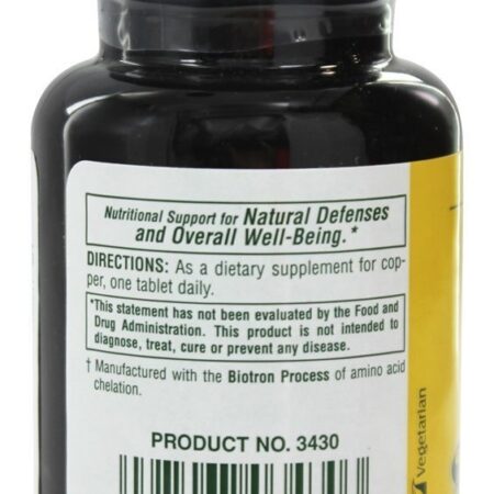 Cobre 3 mg. - 90 Tablets Natures Plus - Imagem 3