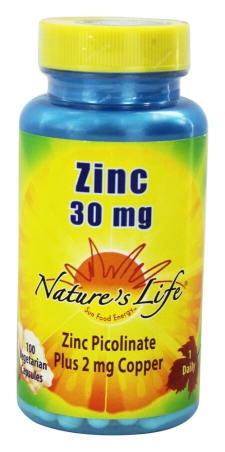 Zinco 30 mg. - Cápsulas vegetarianas 100 Nature's Life