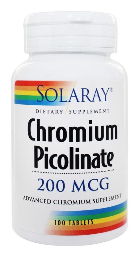 Picolinato de Cromo 200 mcg. - 100 Tablets Solaray