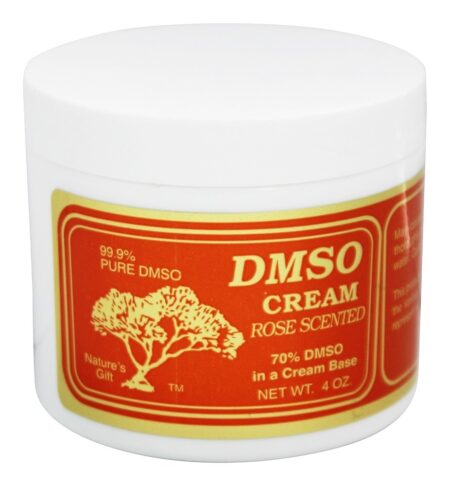 Rosa creme perfumada - 4 oz. Nature's Gift DMSO