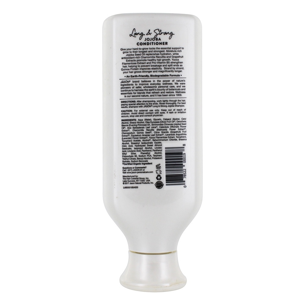 Condicionador Longo e Forte Natural Jojoba - 16 fl. oz. JASON Natural Products - Imagem 2