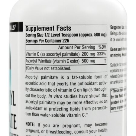 Ésteres de vitamina C solúvel em gordura de palmitato de ascorbila - 4 oz. Source Naturals - Imagem 2