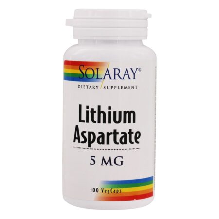 Aspartato de Lítio 5 mg. - Cápsulas 100 Solaray