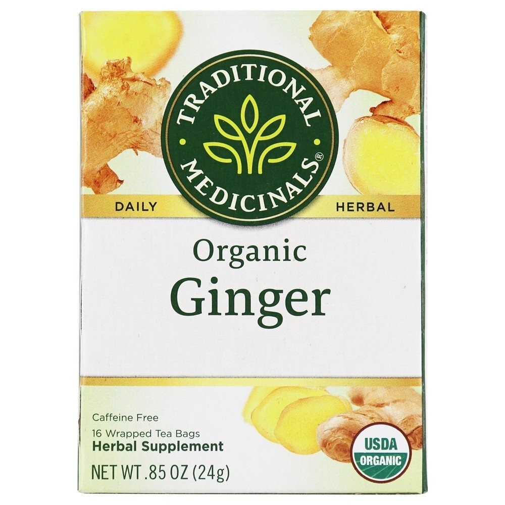 Chá de Gengibre Orgânico - 16 Saquinhos de Chá Traditional Medicinals