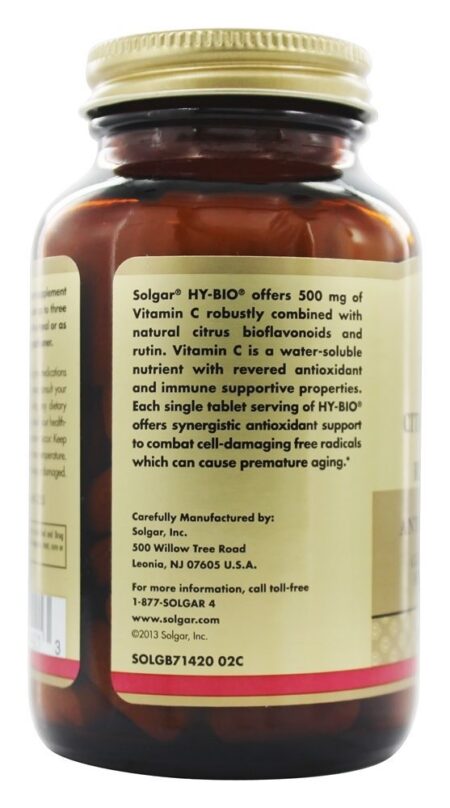 Hy-Bio Suporte Antioxidante Sinérgico - 100 Tablets Solgar - Image 4