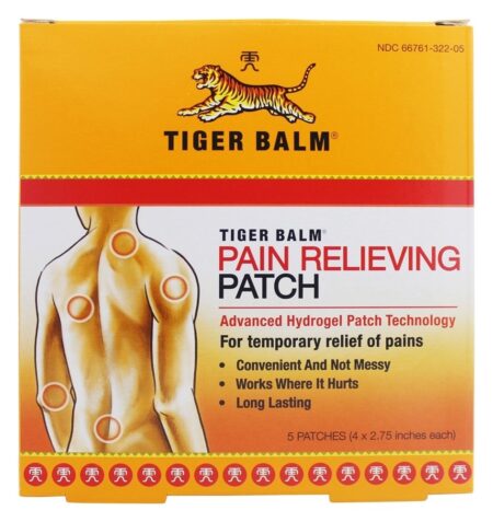 Remendo para aliviar a dor - 5 Patch (s) Tiger Balm