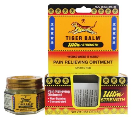 Ultra força dor aliviar pomada - 0.63 oz. Tiger Balm