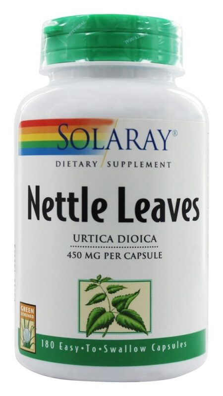 Folhas de Nettle 450 mg. - Cápsulas 180 Solaray