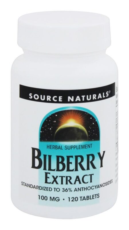 Extrato de Mirtilo 100 mg. - 120 Tablets Source Naturals