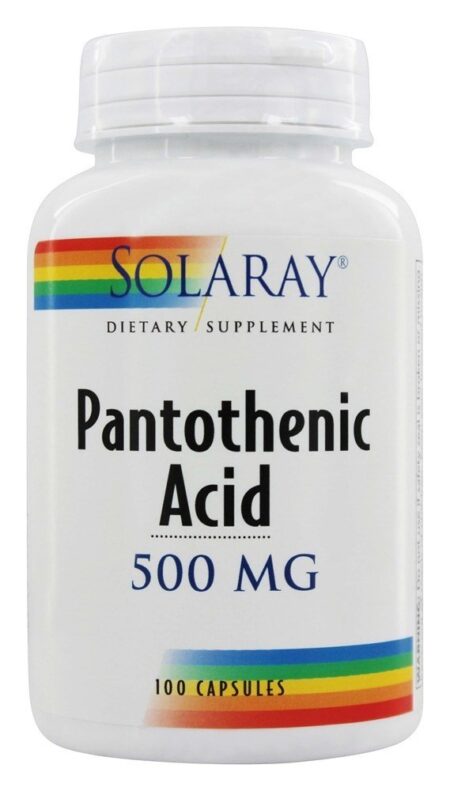 Ácido Pantotênico 500 mg. - Cápsulas 100 Solaray