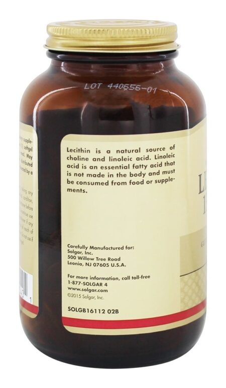 Lecitina 1360 mg. - 100 Softgels Solgar - Image 4