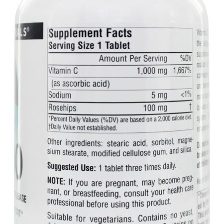 C1000 com Rosehips Temporário lançamento 1000 mg. - 250 Tablets Source Naturals - Imagem 2