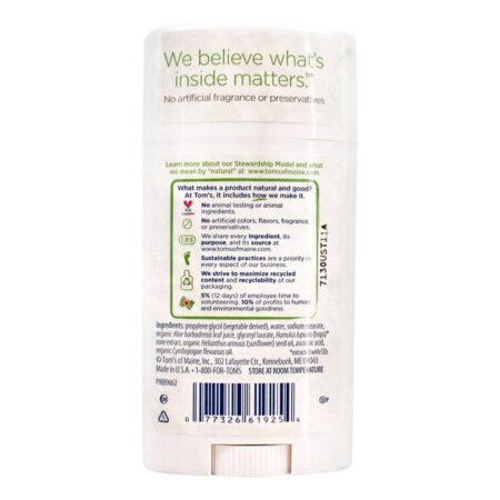 Desodorante Natural Original Care Unscented - 2.25 oz. Tom's of Maine - Image 2