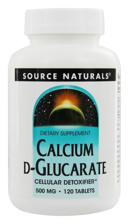 Cálcio-D-Glucarato Desintoxicante Celular 500 mg. - 120 Tablets Source Naturals