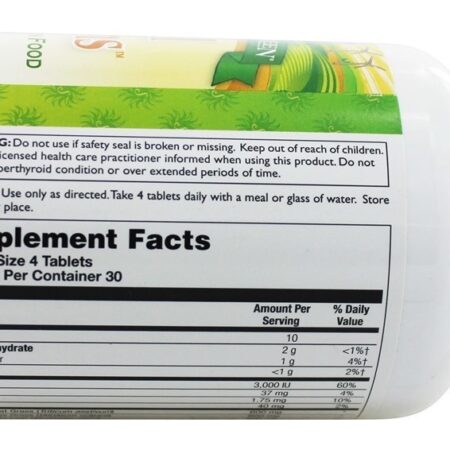 Total Verduras Completar Verde Comida Fórmula - 120 Tablets Sunny Green - Imagem 4