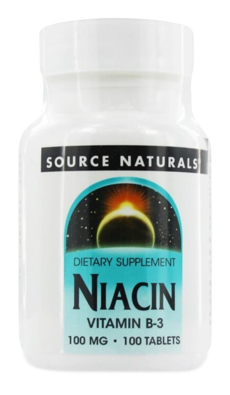 Niacina Vitamina B3 100 mg. - 100 Tablets Source Naturals