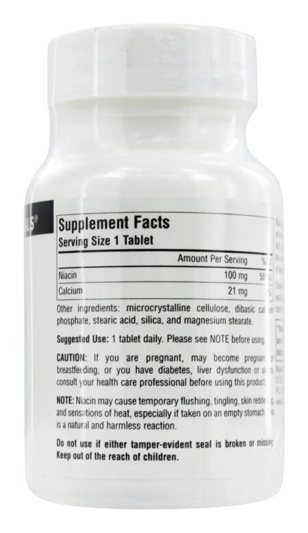 Niacina Vitamina B3 100 mg. - 100 Tablets Source Naturals - Image 2