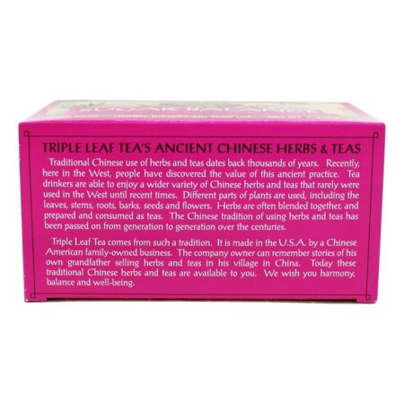 Açúcar Balance e chá de ervas tónico para mulheres - 20 Saquinhos de Chá Triple Leaf Tea - Imagem 4