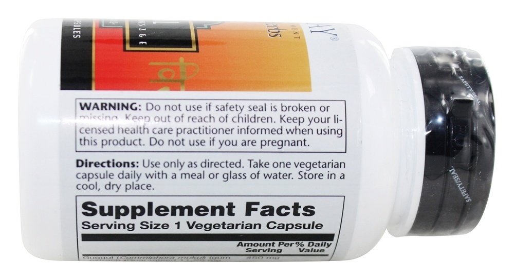 Ervas ayurvédicas Guggul 450 mg. - Cápsulas 60 Solaray - Imagem 4