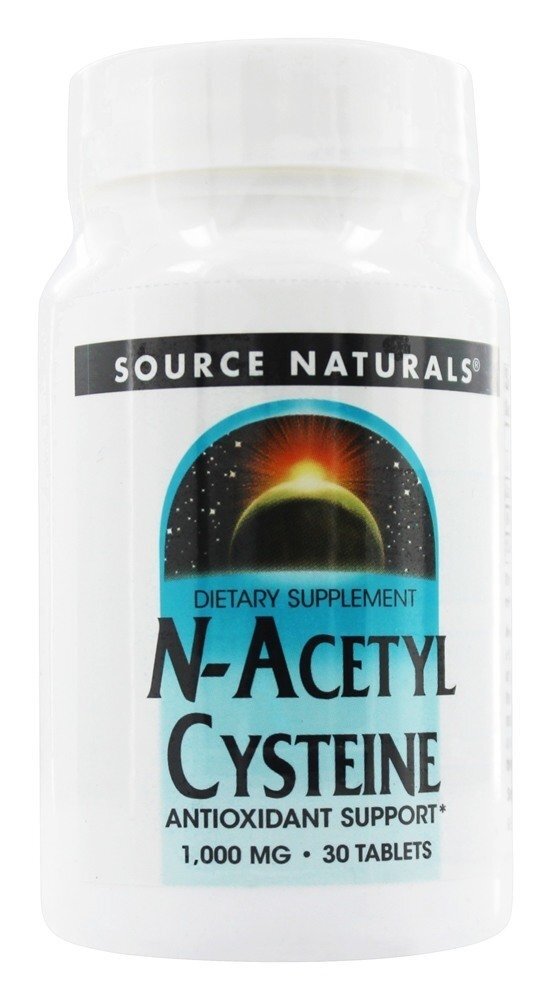 N-Acetilcisteína 1000 mg. - 30 Tablets (anteriormente Nac) Source Naturals