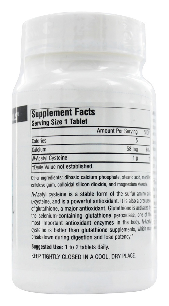 N-Acetilcisteína 1000 mg. - 30 Tablets (anteriormente Nac) Source Naturals - Imagem 2