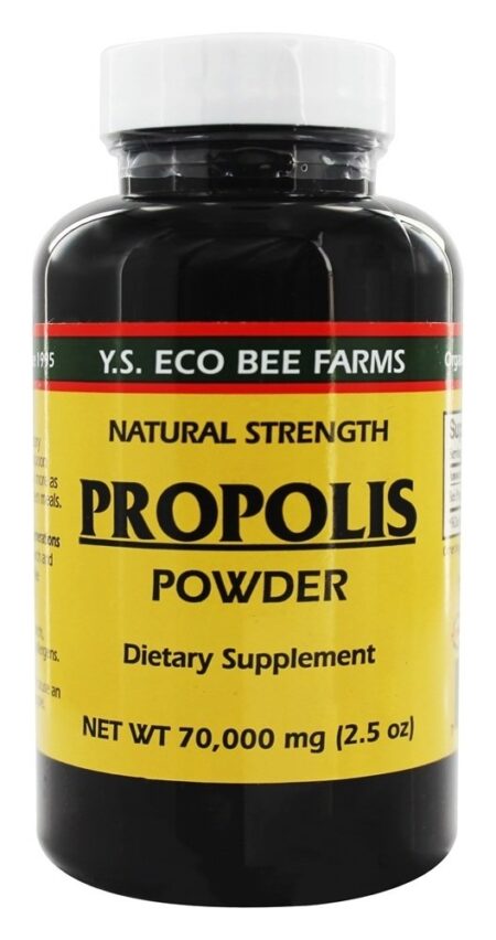 Própolis em Pó 70000 mg - 2.5 oz. YS Organic Bee Farms