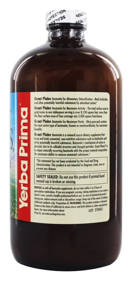 Bentonita de Great Plains Detox - 32 oz. Yerba Prima - Image 3