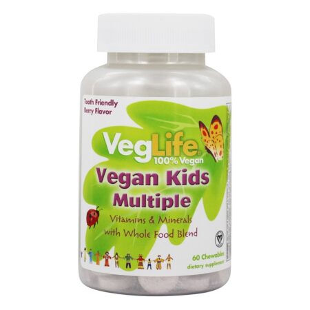 Vegan Crianças Múltiplo Baga - 60 comprimidos mastigáveis VegLife