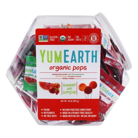 Organic Pops Personal Bin Assorted Sabores - 150 Pirulito (s) YumEarth - Image 3