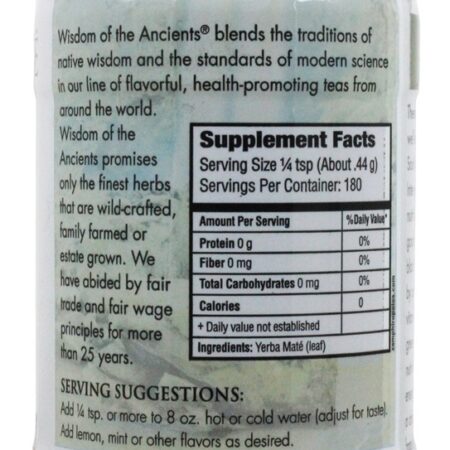 Chá Erva Mate Instantâneo Simples - 2.82 oz. Wisdom of the Ancients - Imagem 2
