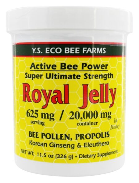 Vivo Abelha Poder Real Geléia Colar 20000 mg. - 11.5 oz. YS Organic Bee Farms