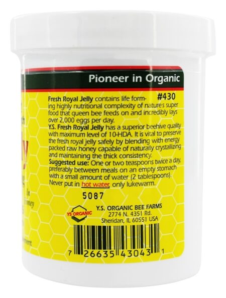 Vivo Abelha Poder Real Geléia Colar 20000 mg. - 11.5 oz. YS Organic Bee Farms - Image 3