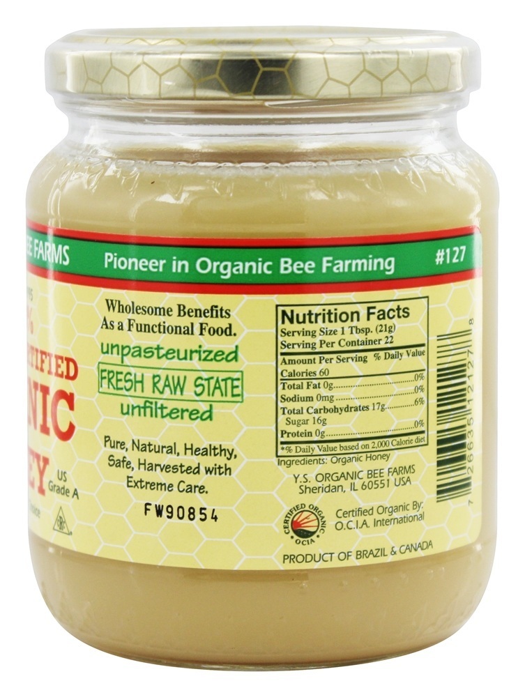 Mel Orgânico 100% Certificado - 16 oz. YS Organic Bee Farms - Imagem 2