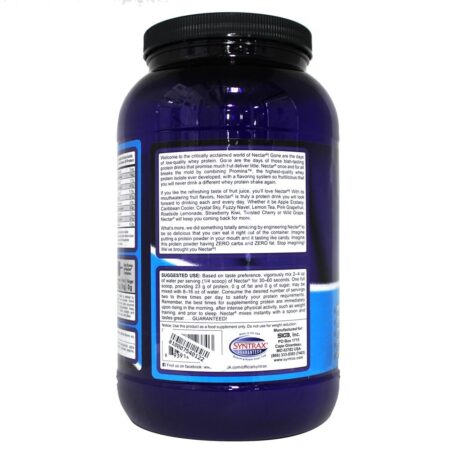 Néctar Soro de leite coalhado Proteína Isolar Cristal Céu - 2 lbs. Syntrax - Image 3