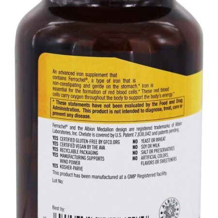 Ferro Fácil 25 mg. - 90 Tampas veganas Country Life - Imagem 3