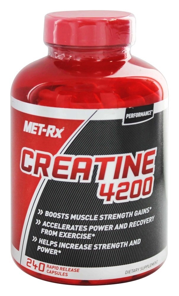 Creatina 4200 para força muscular - Cápsulas 240 MET-Rx