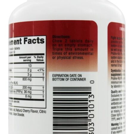 Colostrum Plus Sabor Cereja - 120 comprimidos mastigáveis Symbiotics - Imagem 3