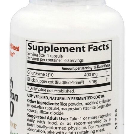 CoQ10 de Alta Absorção com BioPerina 400 mg. - Cápsulas vegetarianas 60 Doctor's Best - Imagem 2