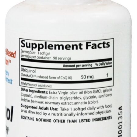 Ubiquinol com QH de Kaneka 50 mg . - 90 Softgels Doctor's Best - Imagem 2