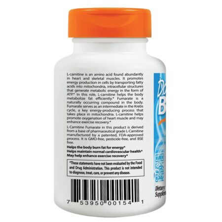 Fumarato de L-Carnitina 855 mg. - Cápsulas vegetarianas 180 Doctor's Best - Image 3