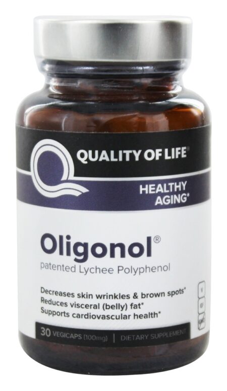 Oligonol Para Um Envelhecimento Saudável 100 mg. - Cápsulas vegetarianas 30 Quality Of Life Labs