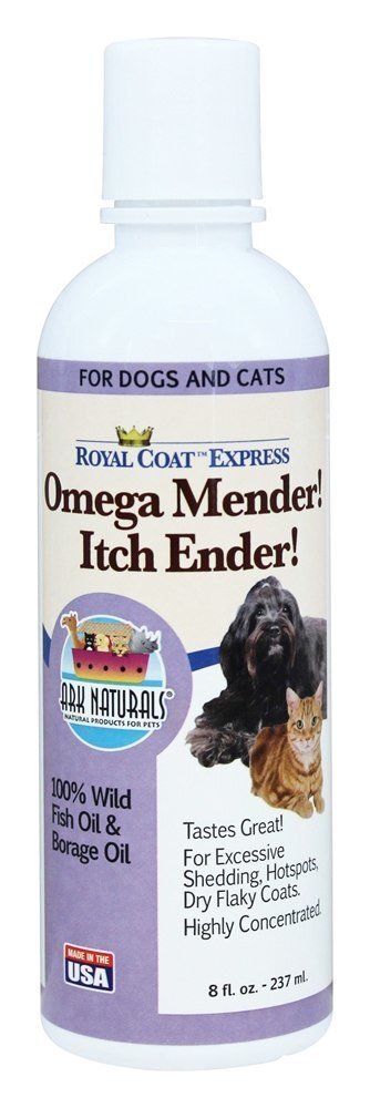 Real Casaco Expresso Omega Cerzidor Coceira Ender para Cães & Gatos - 8 fl. oz. Ark Naturals