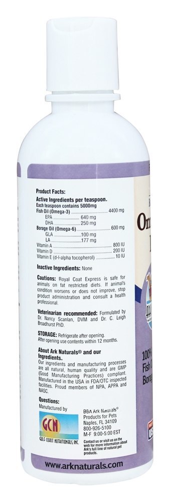Real Casaco Expresso Omega Cerzidor Coceira Ender para Cães & Gatos - 8 fl. oz. Ark Naturals - Imagem 2