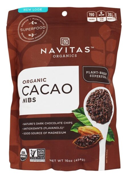 Pedacinhos de cacau - 16 oz. Navitas Organics