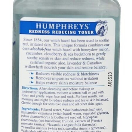 Vermelhidão da avelã de bruxa que reduz o melão do pepino do tonalizador - 8 oz. Humphreys - Imagem 2