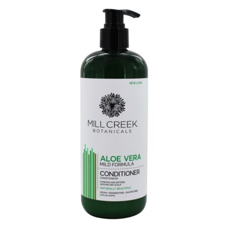 Condicionador de Fórmula Suave de Aloe Vera - 14 fl. oz. Mill Creek Botanicals