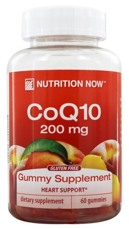 Coq10 Gomoso Vitaminas para Adultos Pêssego - 60 Gummies Nutrition Now