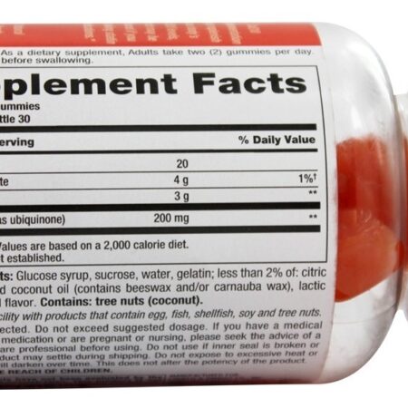 Coq10 Gomoso Vitaminas para Adultos Pêssego - 60 Gummies Nutrition Now - Imagem 2