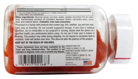 Coq10 Gomoso Vitaminas para Adultos Pêssego - 60 Gummies Nutrition Now - Image 3